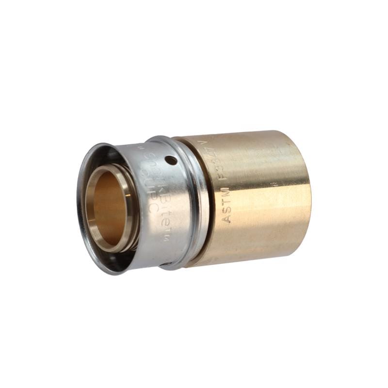 SharkBite UCP606Z PEX Press 3/4 in. Press each X 3/4 in. D Female Sweat each Brass Female Sweat Adapter