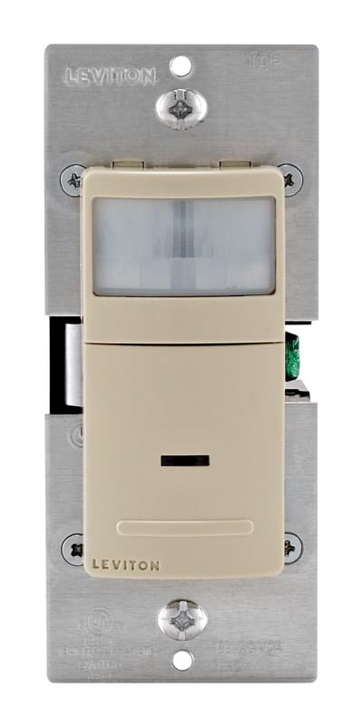 Leviton DOS02-1LI 2.5 amps Single Pole Motion Sensor Switch Ivory 1 pk
