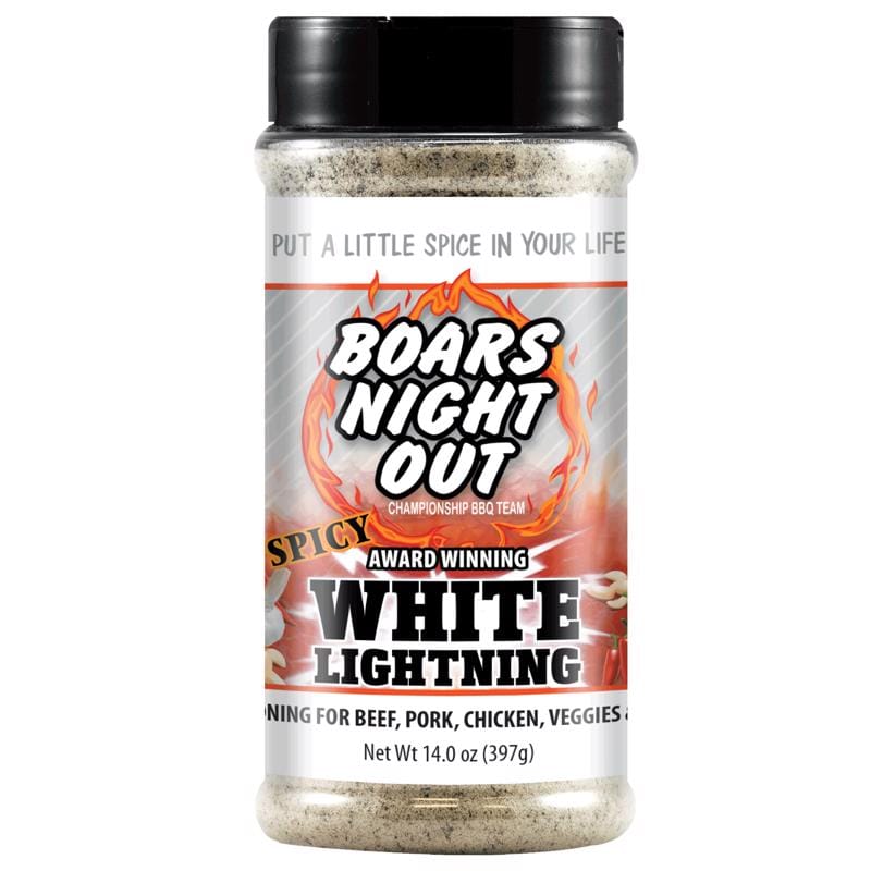 Boars Night Out OW86531 White Lightning BBQ Rub 14 oz