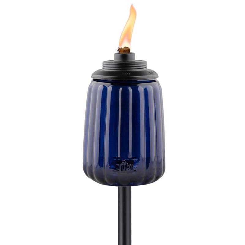 Tiki 1125067 Blue Glass 66 in. Outdoor Torch 1 pc