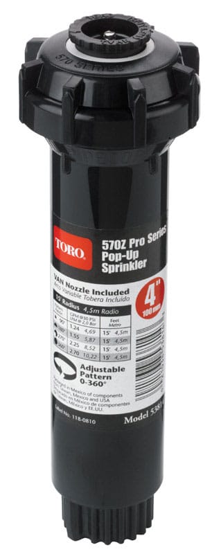 Toro 53814 570Z Pro Series 4 in. H Adjustable Pop-Up Sprinkler