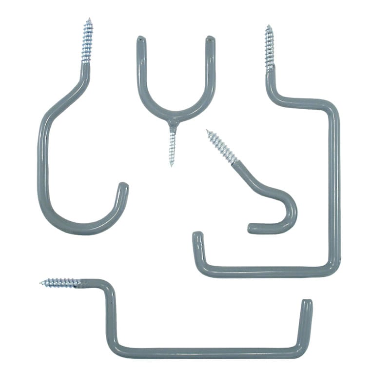 Crawford OR10 8 in. L Vinyl Coated Gray Steel Assorted Hook 10 pk