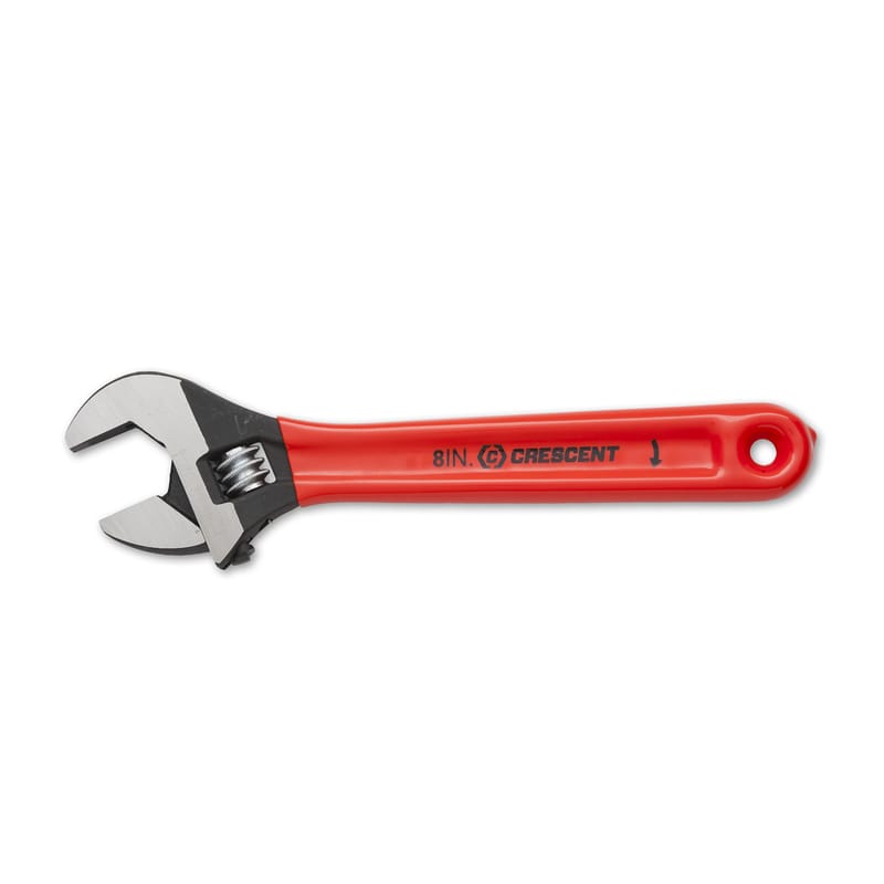 Crescent AT28CVS Metric and SAE Cushion Grip Adjustable Wrench 8 in. L 1 pc
