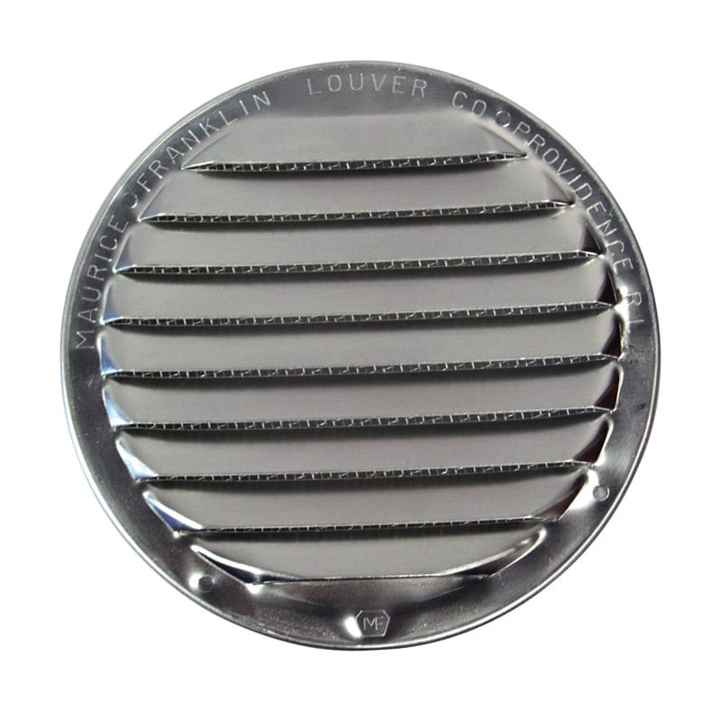Maurice Franklin Louver RL-100 4 4 in. W X 4 in. L Bright Silver Aluminum Mini Louver