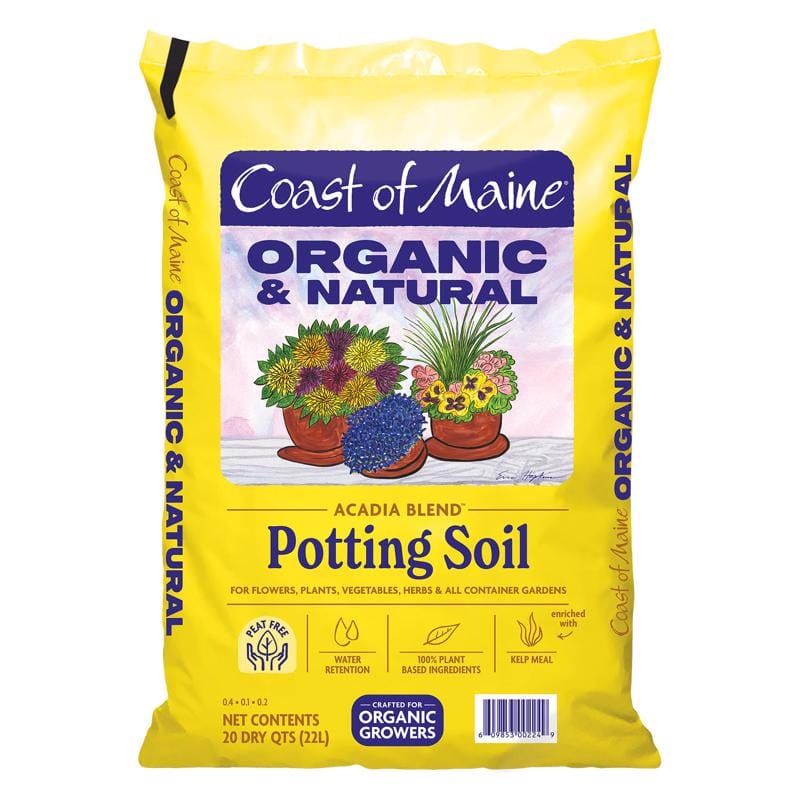 Coast of Maine AC3500 Acadia Organic Flower and Vegetable Potting Mix 20 qt