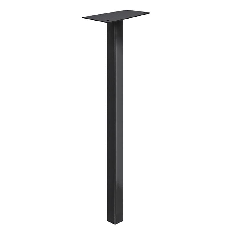 Adoorn DS51POSTBLACKCB 51 in. Black Galvanized Steel Mailbox Post