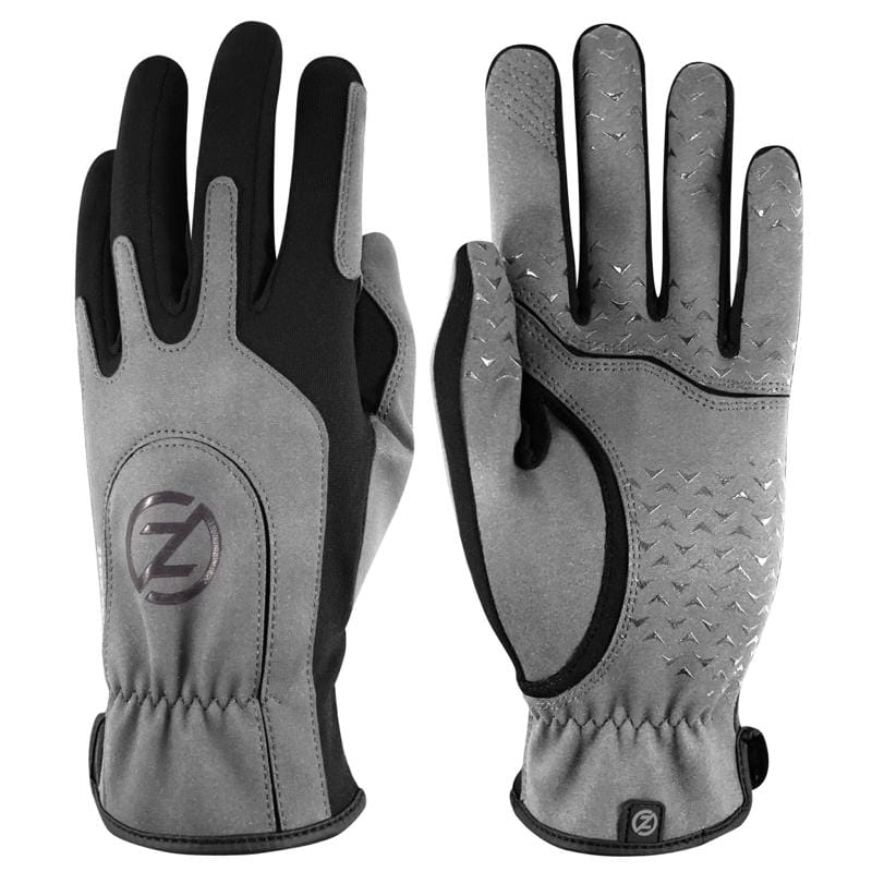 Zero Friction AW10002 One Size Fits All Silicone Black/Gray Gloves