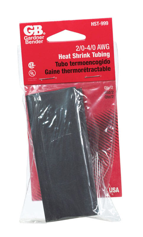 Gardner Bender HST-999 1 in. D Heat Shrink Tubing Black 2 pk