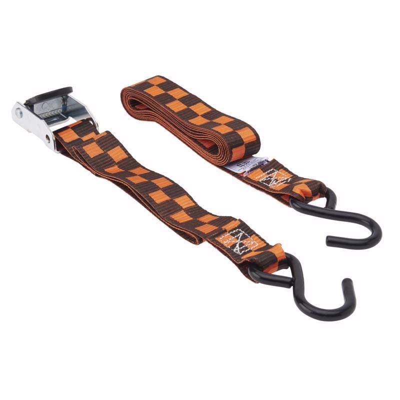 Keeper 47110 1.25 in. W X 8 ft. L Black/Orange Tie Down Strap 400 lb 4 pk