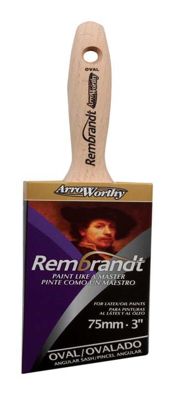 ArroWorthy 6426 0300 Rembrandt 3 in. Semi-Oval Paint Brush