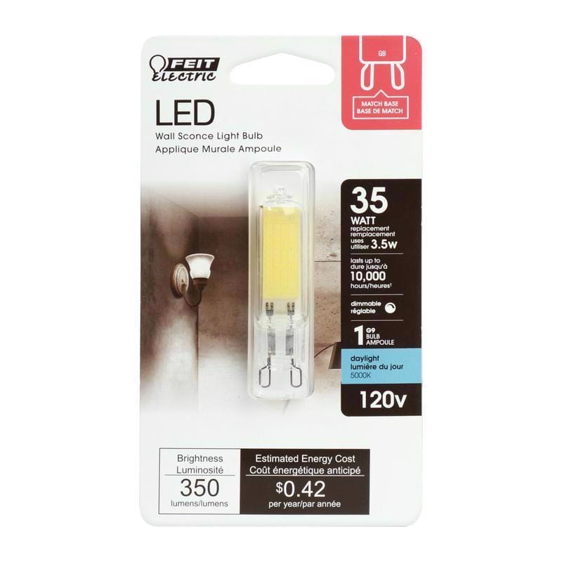 Feit BP35G9/850/LED T4 G9 LED Bulb Daylight 35 Watt Equivalence 1 pk