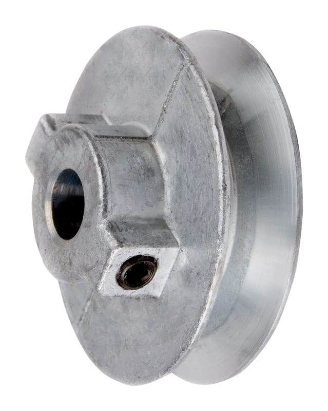 Chicago Die Cast 400A5 4 in. D X 1/2 in. D Zinc Single V-Grooved Pulley