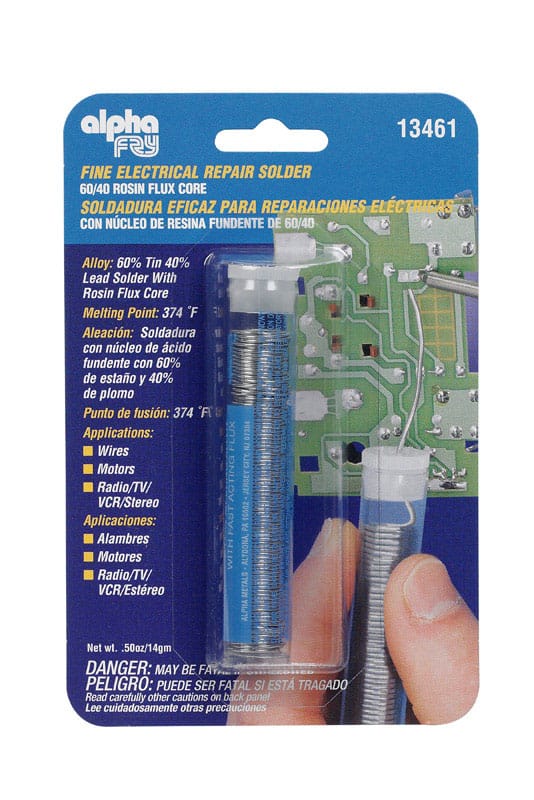 Alpha Fry 13461 0.5 oz Repair Solder 0.03 in. D Tin/Lead 60/40 1 pc