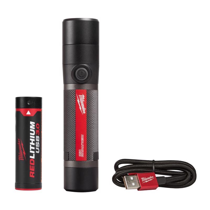 Milwaukee 2160-21 800 lm Black/Red LED Rechargeable Rechargeable Flashlight