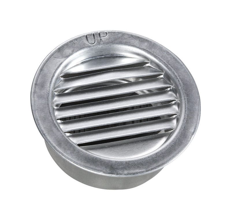 Air Vent 50001 2 in. W X 2 in. L Mill Silver Aluminum Mini Louver