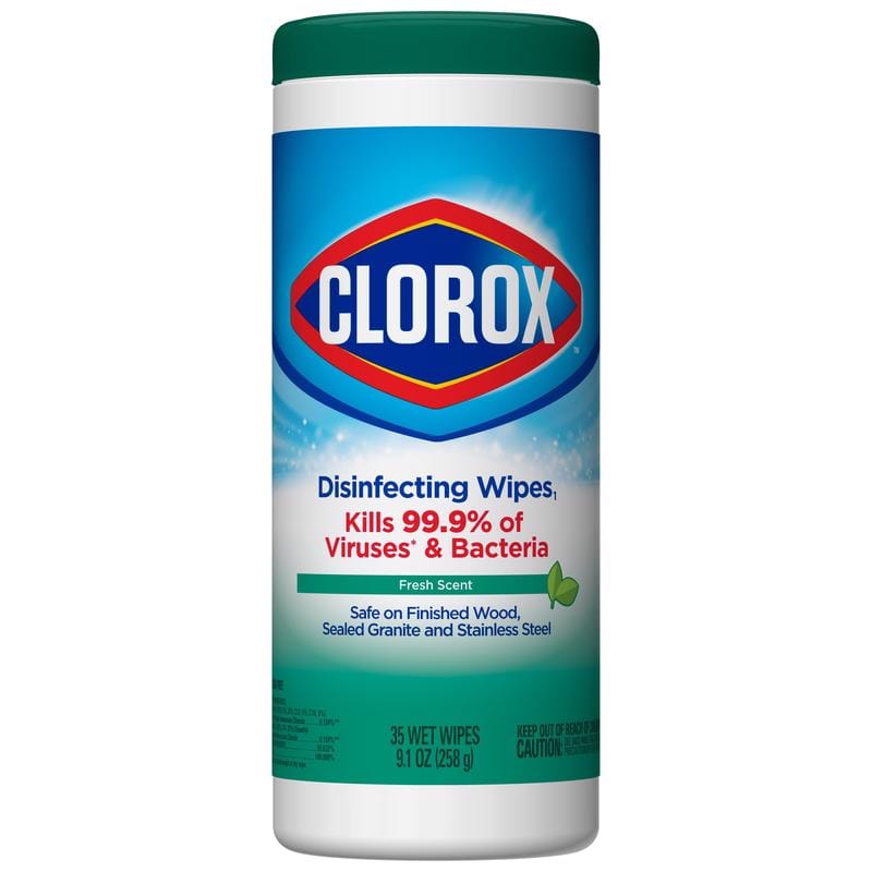 Clorox 10044600015931 Fresh Scent Disinfecting Wipes 35 pk