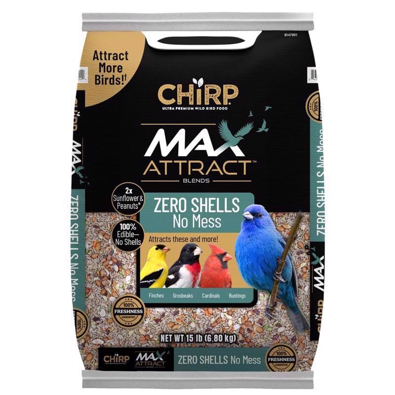 Chirp 17377 Max Attract No Mess Wild Bird Food 15 lb
