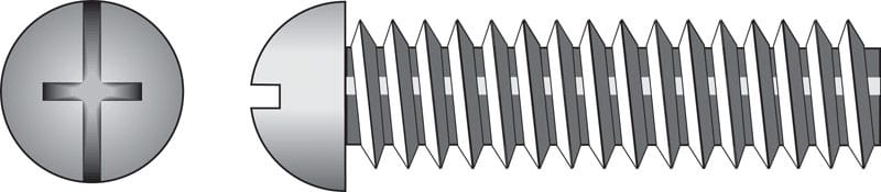 Hillman 90197 No. 8-32 Ga. X 1-1/2 in. L Combination Round Head Zinc-Plated Steel Machine Screws 100 pk