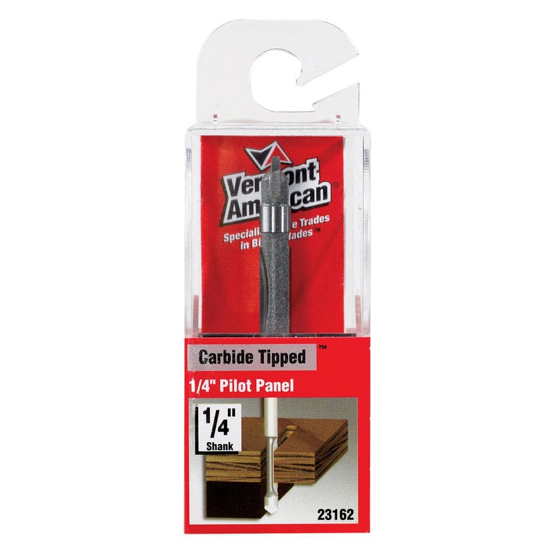Vermont American 23162 1/4 in. D X 1/4 in. X 2 in. L Carbide Tipped Pilot Panel Router Bit
