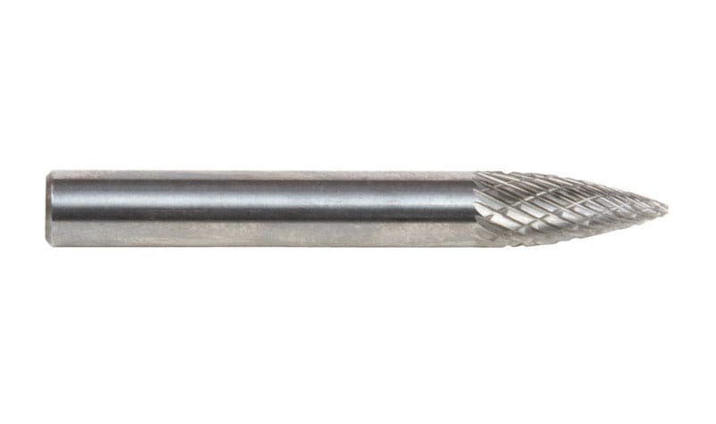 Forney 60126 Carb Bur 1/4" Tree Pointed Sg1