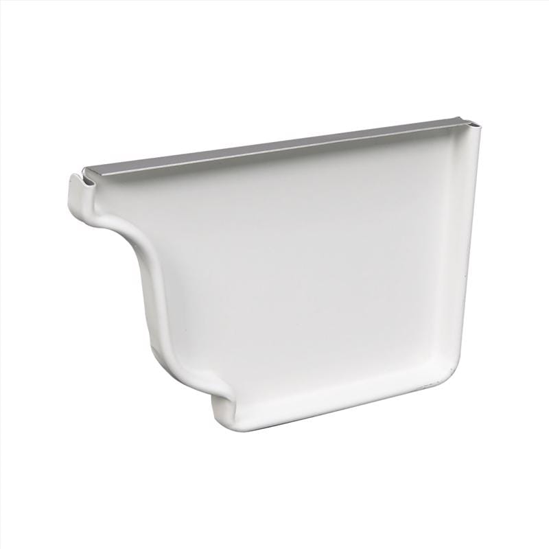 Amerimax 27206 5 in. H X 3.5 in. W X 5 in. L White Aluminum K Right End Cap