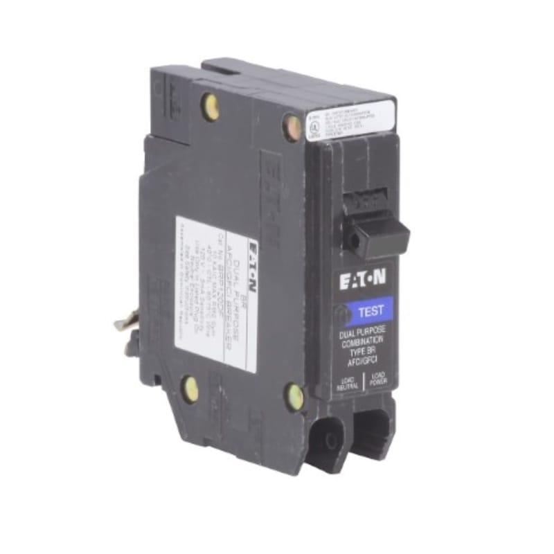 Eaton BRP115DF 15 amps Arc Fault/Ground Fault Single Pole Circuit Breaker