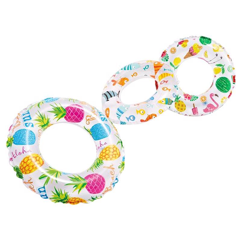 Intex 59230EP Multicolored Vinyl Inflatable Swim Ring Floating Tube