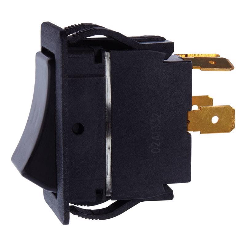 Jandorf 61124 20 amps Double Pole Rocker Power Tool Switch Black 1 pk