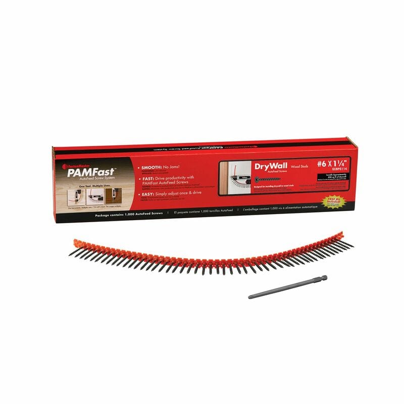 FastenMaster SD-28-GCBP6114 PAMFast No. 6 X 1-1/4 in. L Phillips Coarse Collated Drywall Screws 1000 pk