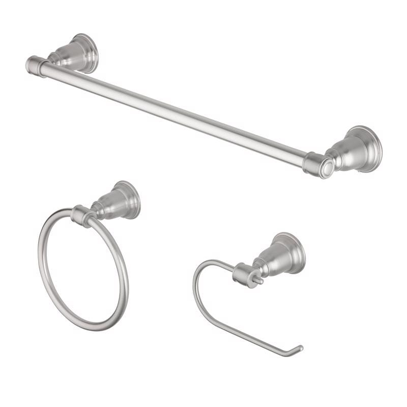 Oakbrook Collection BH-OB4000BN Brushed Nickel Silver Zinc Towel Holder