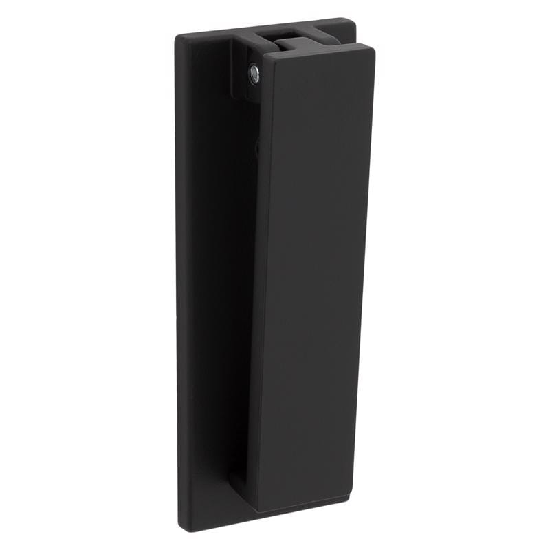 National Hardware N336-703 Reed 4.75 in. L Matte Black Brass Door Knocker