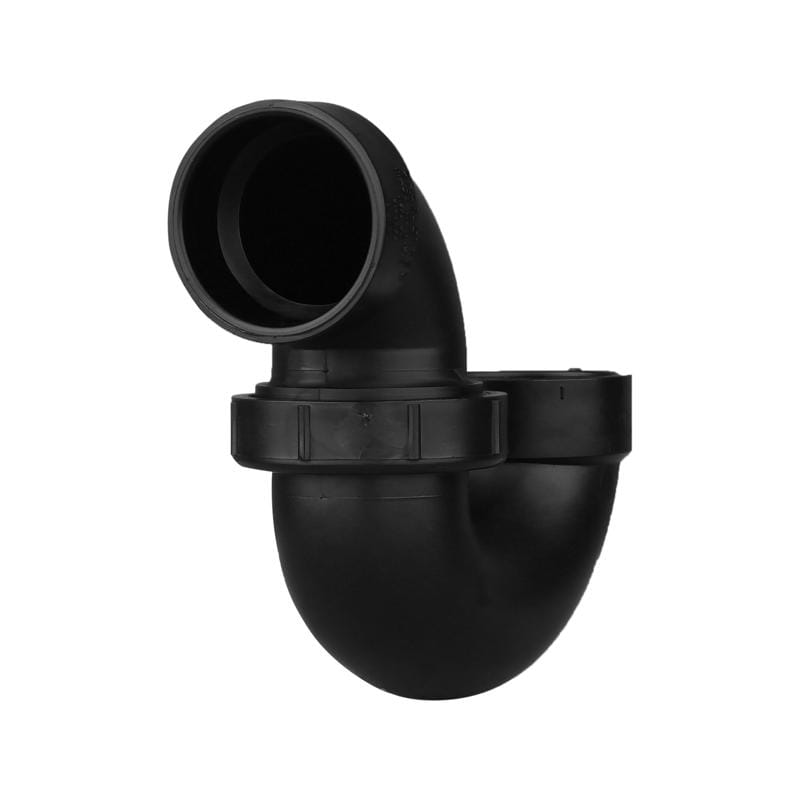 Charlotte Pipe ABS00708P0600 1-1/2 in. Hub X 1-1/2 in. D Hub ABS P-Trap with Union