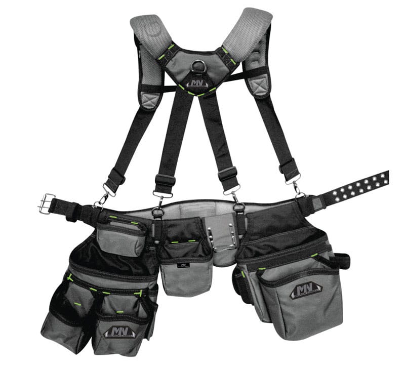 Brown Bag Company BL 30299 McGuire-Nicholas 30 pocket Ballistic Nylon Foam Suspension Rig 3.5 in. L X 16 in. H Gray 53 in.