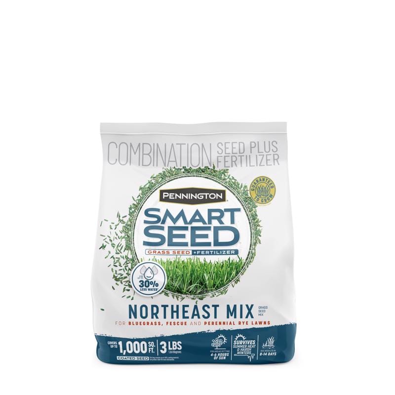 Pennington 100543706 Smart Seed Mixed Sun or Shade Grass Seed and Fertilizer 3 lb