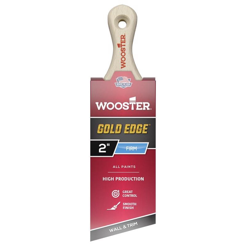 Wooster 5235-2 Gold Edge 2 in. Firm Angle Paint Brush
