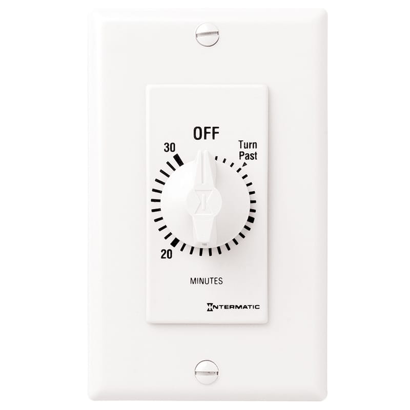 Intermatic SW30MWK Indoor Spring Wound Timer 277 V White