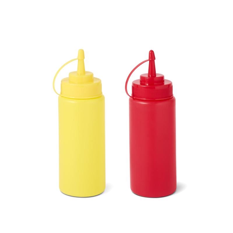 Core Home AC66599 12 oz Red/Yellow Plastic Condiment Bottle 1 pk