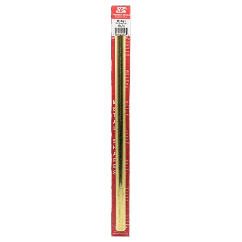 K&S 8143 5/8 in. D X 12 in. L Round Brass Tube 1 pk