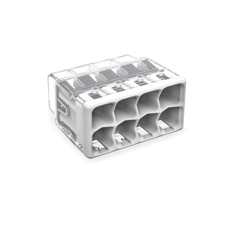 Wago 2773-408/K-0008 8 Port Push-In Wire Connector 5 pk