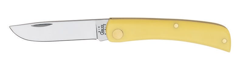 Case 032 Sod Buster Jr. Yellow Chrome Vanadium 3-4 in. Pocket Knife