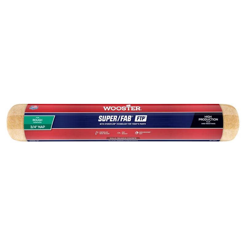 Wooster RR925-18 Super/Fab FTP Synthetic Blend 18 in. W X 3/4 in. Regular Paint Roller Cover 1 pk