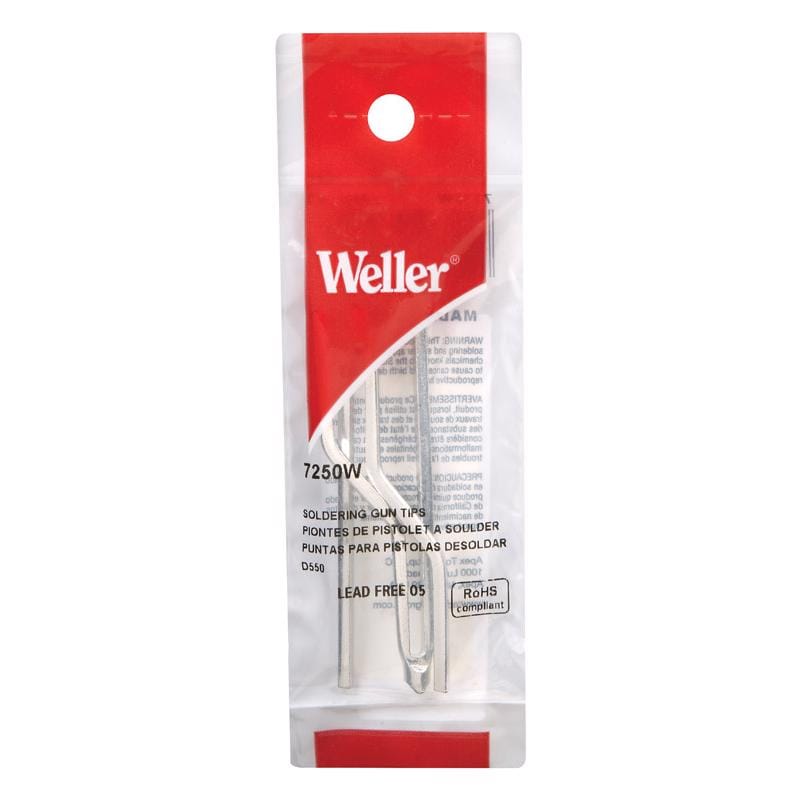 Weller 7250W Lead-Free Soldering Tip Copper 2 pc