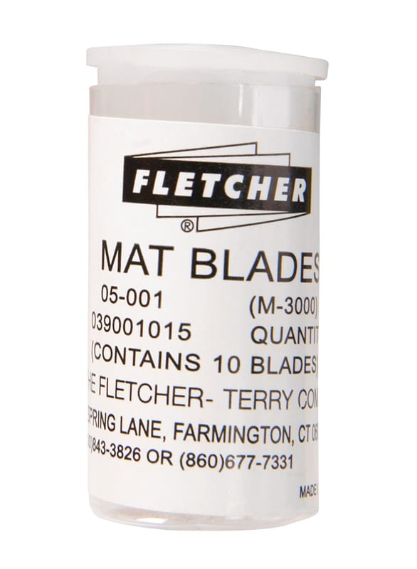 Fletcher-Terry 05-001 Mat Cutting Steel Single Edge Replacement Blade .5 in. L 10 pc