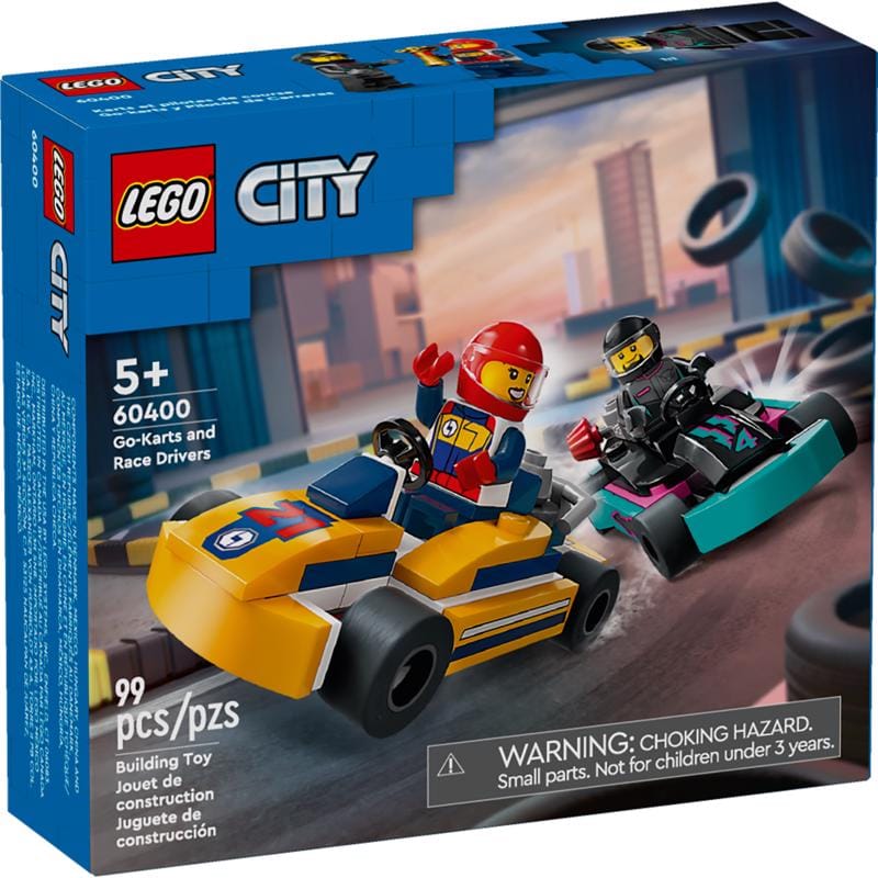 Lego 60400 City Go-Karts and Race Drivers Building Set Multicolor 99 pc