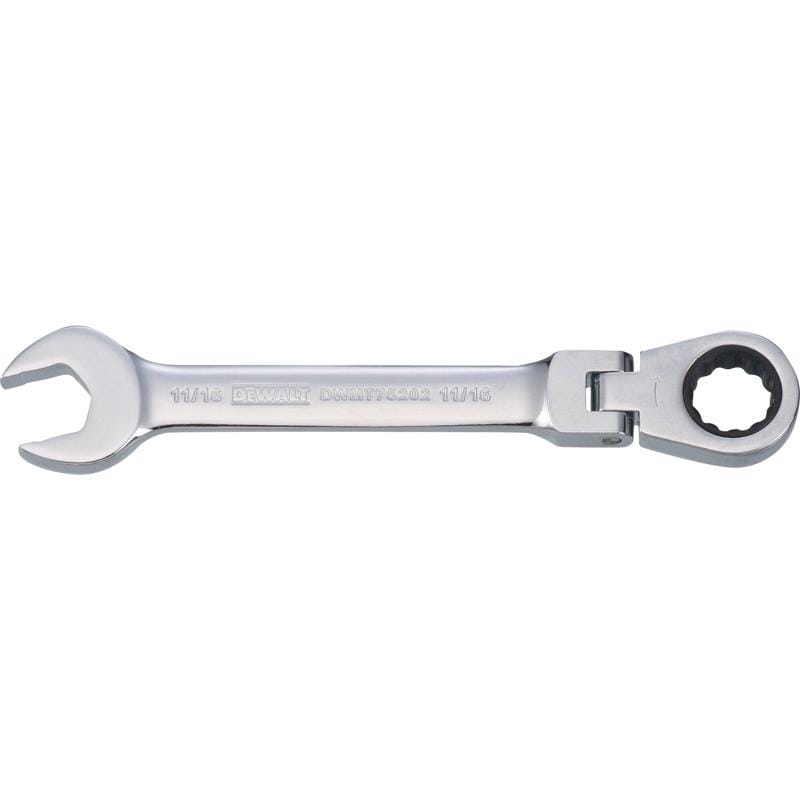 Dewalt DWMT75202OSP 11/16 in. X 11/16 in. 12 Point SAE Flex Head Combination Wrench 7.46 in. L 1 pc