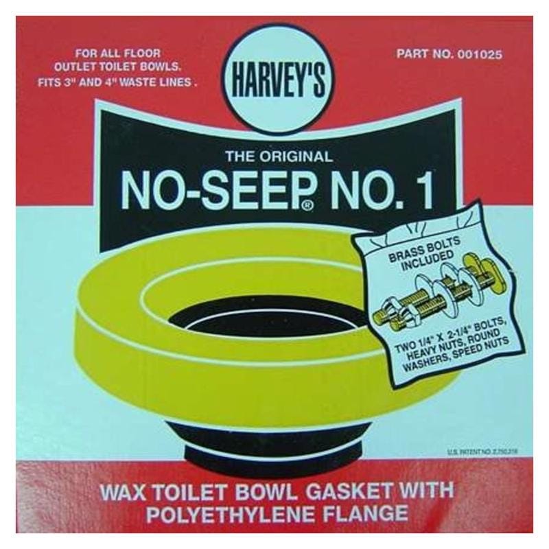 Harvey's 1025 No-Seep No. 1 Wax Ring Kit Multicolored Polyethylene/Wax