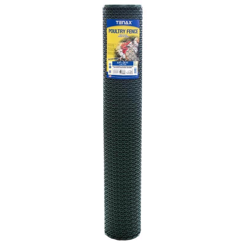 Tenax 72120428 4 ft. H X 25 ft. L Polyethylene Poultry Fence 3/4 in.