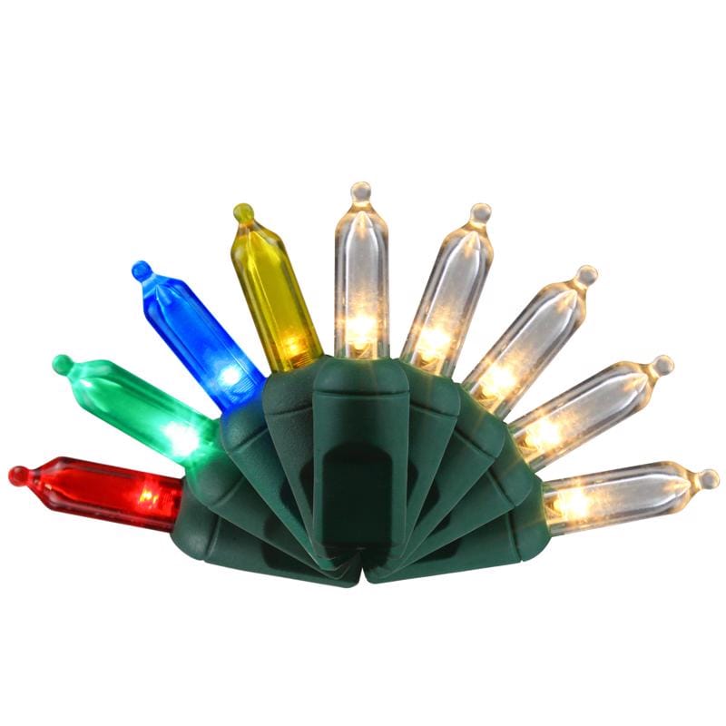 Celebrations T550WMA LED T5 Multicolored/Warm White 50 ct String Christmas Lights 24.5 ft.