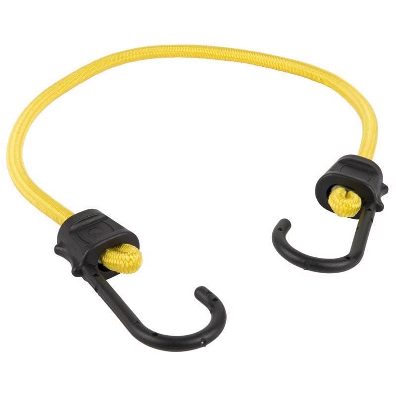 Keeper 06321 Black/Yellow Bungee Cord 24 in. L X 0.315 in. 4 pk