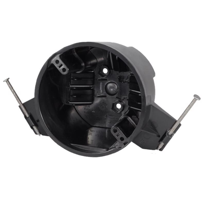 Cantex EZ25CN-HW EZ Box New Work 25 cu in Round Polycarbonate Ceiling Box Black